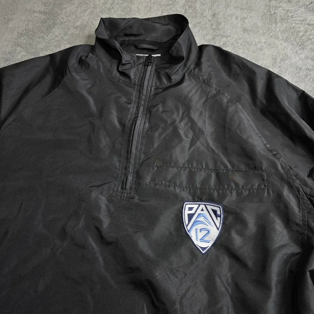 Smitty Jacket Convertible Sleeves Water Repellent Mens Small Black Pac 12 CFO